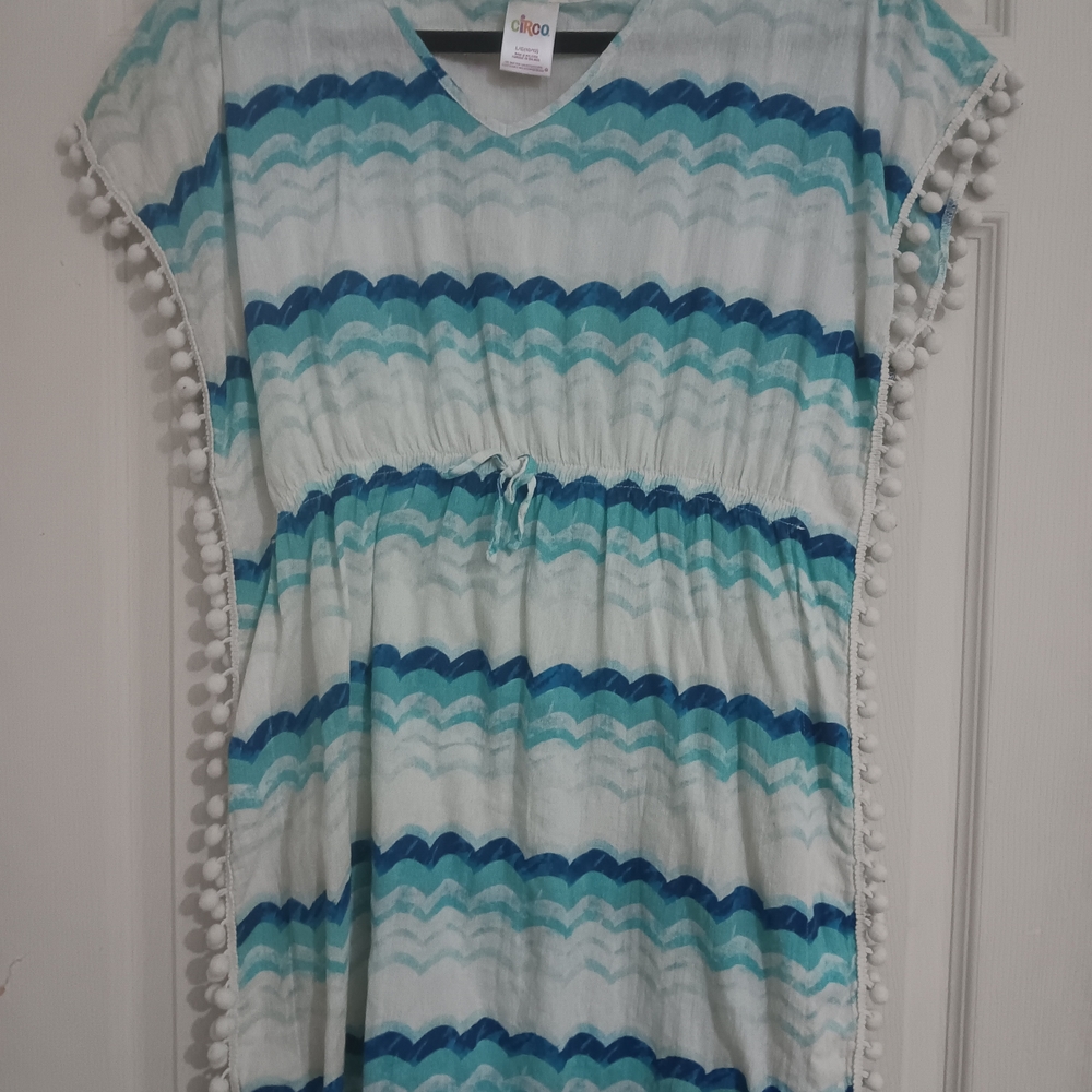 Circo Teal and White Patterned Garment